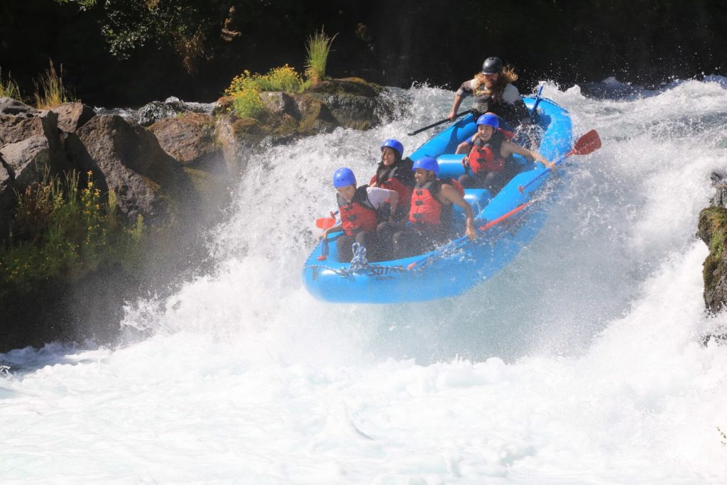 Washington whitewater rafting Husum falls on the white salmon river