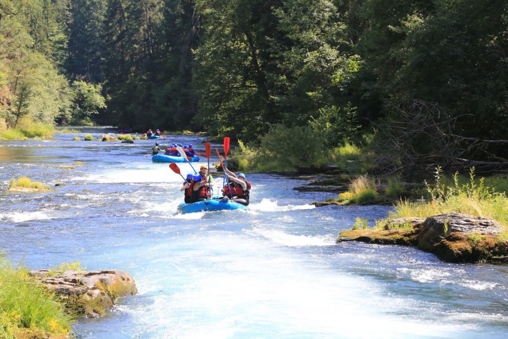 Just east of Skamania Washington whitewater rafting
